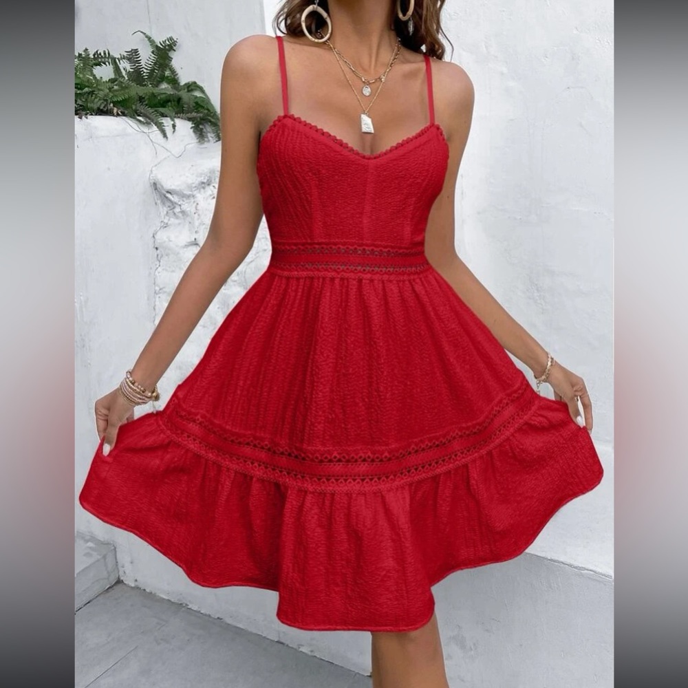 Kara and Kate Elegant Red Mini Dress